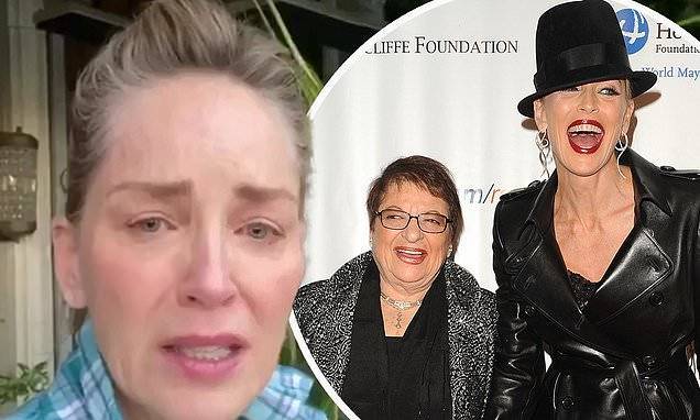 Sharon Stone sheds tears as she mourns the loss of her 'adopted grandmother' Eileen Mitzman - dailymail.co.uk - New York - county Stone - city Sharon, county Stone