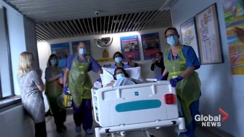 Coronavirus outbreak: English health-care workers cheer for fellow staff member leaving critical care - globalnews.ca - Britain - city Hastings