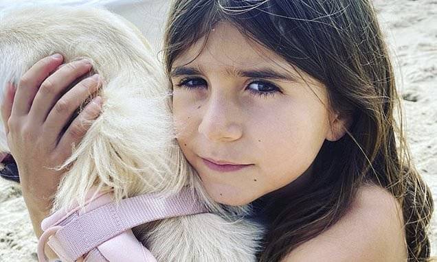 Kourtney Kardashian - Scott Disick - Kris Jenner - Scott Disick shares sweet Instagram snap of daughter Penelope, seven, cuddling her dog - dailymail.co.uk