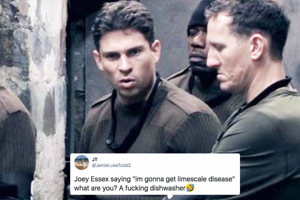 Joey Essex - Celebrity SAS fans in tears of laughter as Joey Essex worries he’ll get ‘limescale disease’ - thesun.co.uk