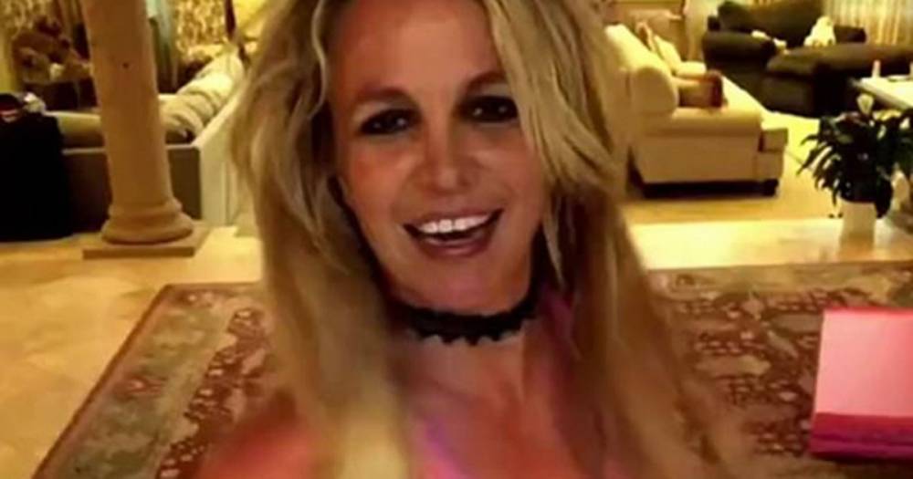Britney Spears dons teeny sports bra and hot pants as she gyrates for fans - dailystar.co.uk