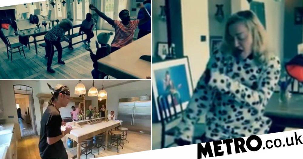 Madonna shows off her best moves during family kitchen party to celebrate 4/20 - metro.co.uk