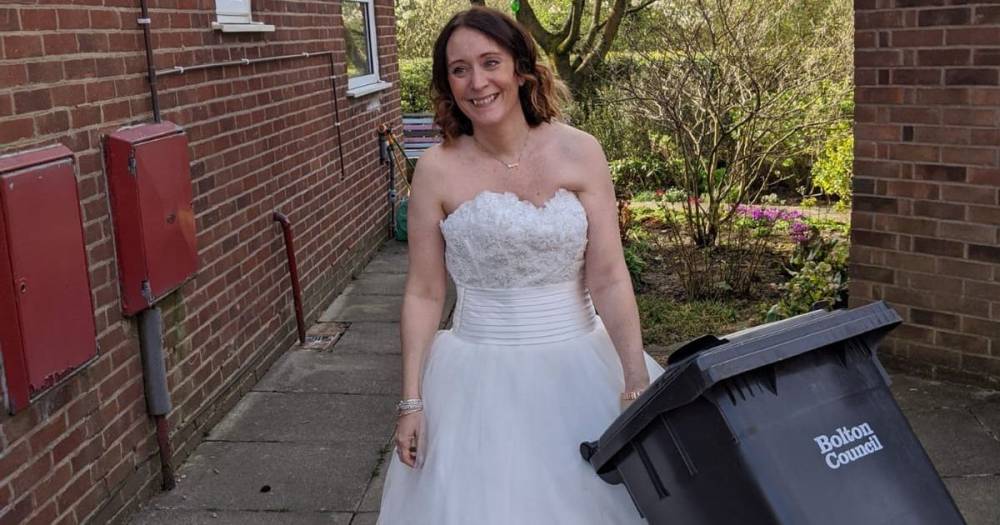 James Martin - Bolton Council - Bolton mum digs out wedding dress to take out the bins - manchestereveningnews.co.uk - city Manchester