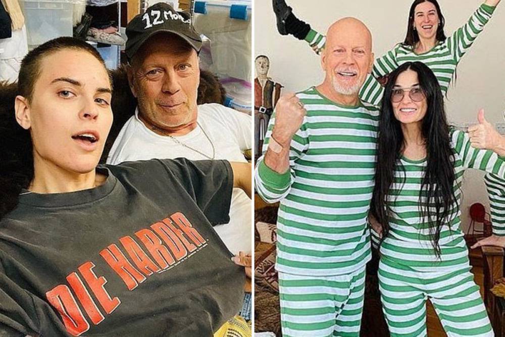 Bruce Willis - Emma Heming - Bruce Willis poses with daughter Tallulah as he continues to self-isolate with ex Demi Moore and NOT wife Emma - thesun.co.uk - Los Angeles - state Idaho