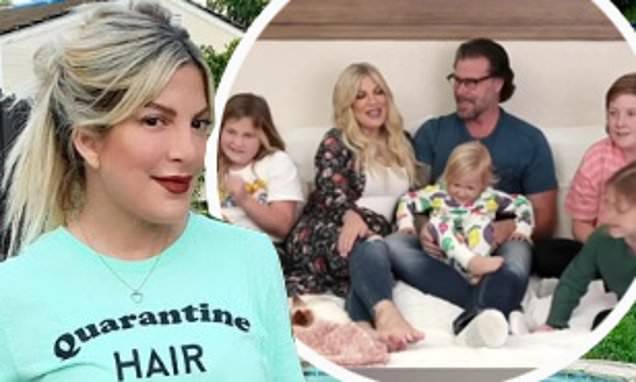 Tori Spelling reveals how she keeps her five kids entertained during self-isolation - dailymail.co.uk