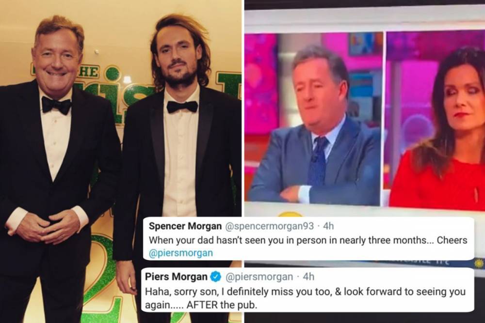 Piers Morgan’s son outraged after GMB star says the thing he misses most is the PUB despite not seeing him for 3 months - thesun.co.uk - Britain