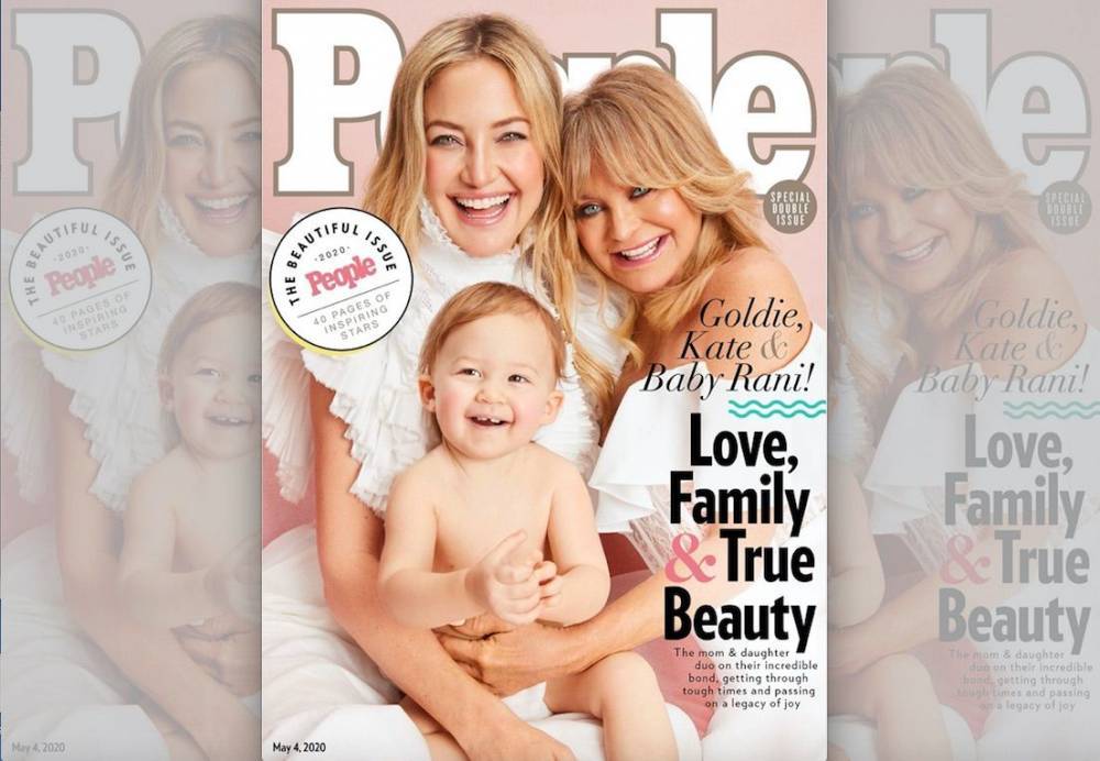Kate Hudson - Danny Fujikawa - Goldie Hawn - Kate Hudson, Mom Goldie Hawn And Baby Rani Cover People’s ‘Beautiful Issue’ - etcanada.com