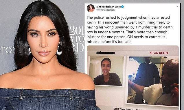 Kim Kardashian - Kim Kardashian says 'police rushed to judgment' in arrest of 'innocent man' Kevin Keith - dailymail.co.uk - state Ohio - county Keith