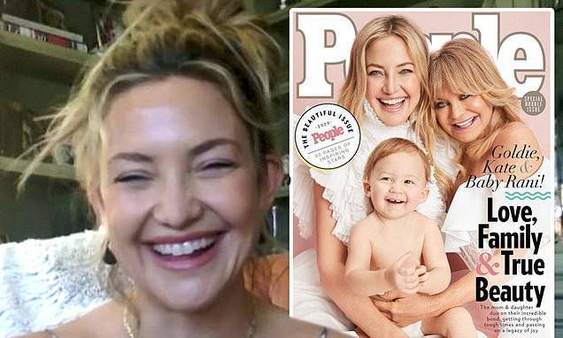 Kate Hudson - Goldie Hawn - Rani Rose - Kate Hudson, Goldie Hawn and Baby Rani make history on cover of People's Most Beautiful issue - dailymail.co.uk