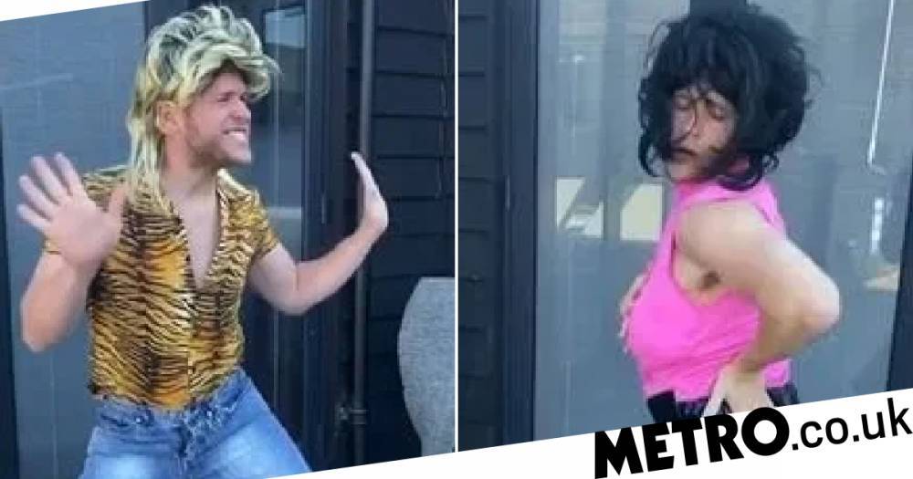Amelia Tank - Olly Murs dons drag in hilarious dance video as he gets creative in quarantine - metro.co.uk