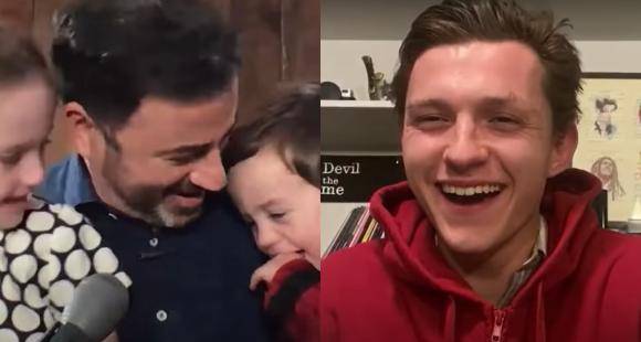 Jimmy Kimmel - Tom Holland - VIDEO: Jimmy Kimmel's son's reaction is priceless when Tom Holland wishes him on 3rd birthday as Spider Man - pinkvilla.com