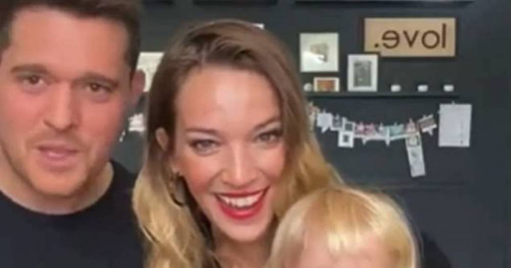 Michael Buble - Luisana Lopilato - Michael Bublé's daughter is spitting image of singer as he shares rare glimpse of tot - mirror.co.uk