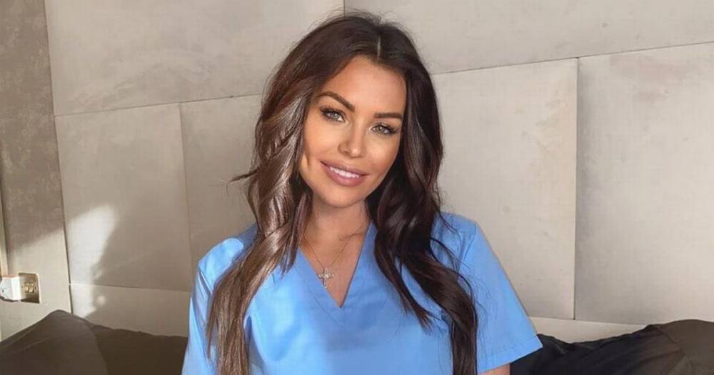 Mark Wright - Jess Wright - TOWIE's Jess Wright sparks backlash as she poses in scrubs for dolled-up snap - dailystar.co.uk