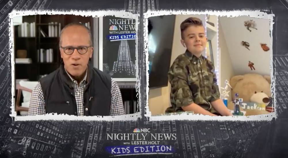 Carson Daly - Lester Holt - Carson Daly’s Son Jackson Makes His ‘Nightly News’ Debut And His ‘Today’ Co-Hosts Can’t Get Over It - etcanada.com
