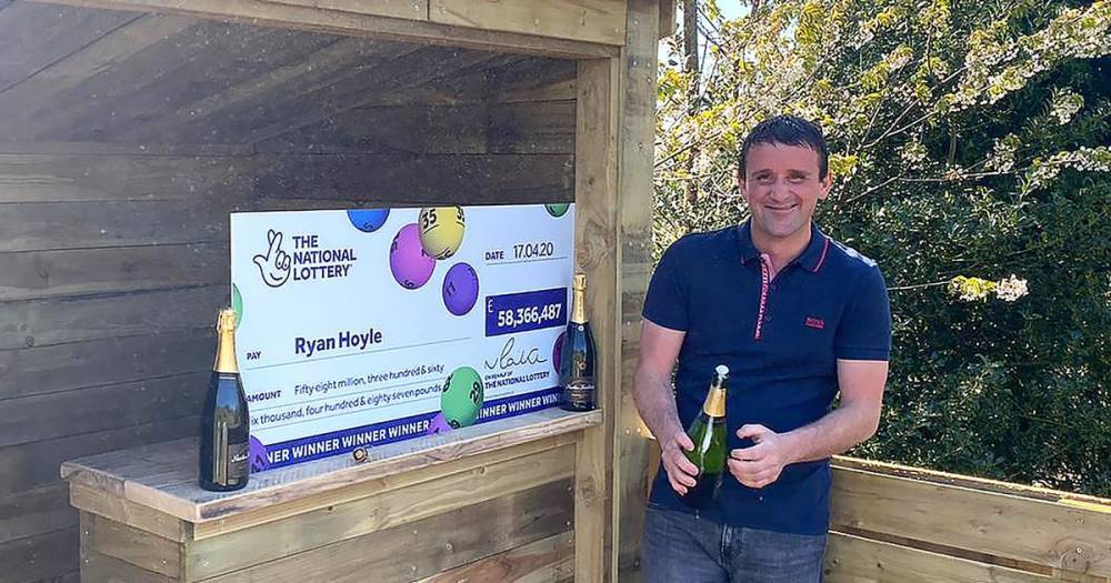 Ryan Hoyle - EuroMillions £58m jackpot won by joiner - who celebrated two metres from family - mirror.co.uk