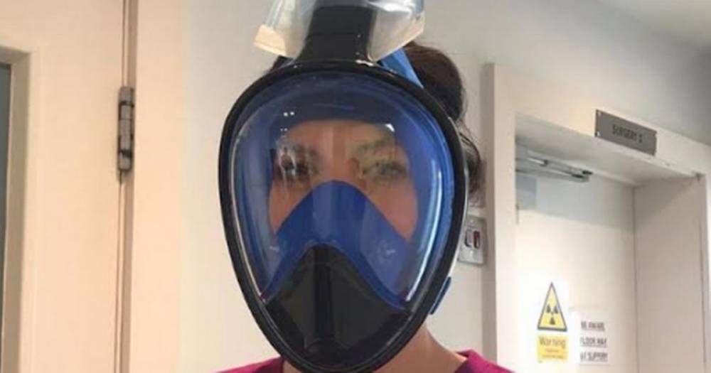 Coronavirus: Dental workers wear scuba diving masks due to PPE shortages - mirror.co.uk - Britain
