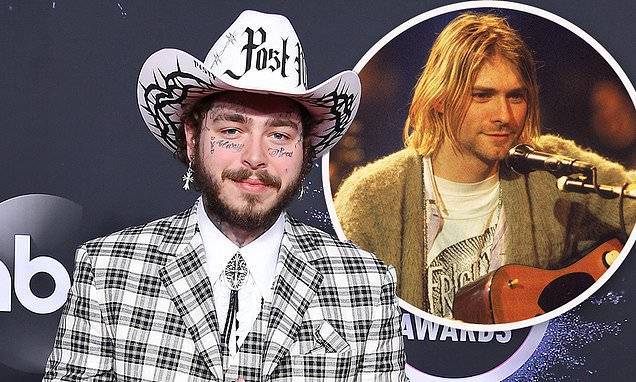 Post Malone set to livestream a tribute to Nirvana to raise funds for the fight against COVID-19 - dailymail.co.uk