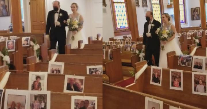 Picture perfect: Guests ‘attend’ wedding as photos taped to church pews - globalnews.ca - state Louisiana - city Baton Rouge