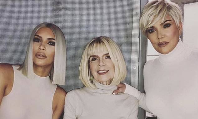 Kim Kardashian - Kris Jenner - Kim Kardashian poses with 'favorite ladies' Kris Jenner and grandma Mary Jo in throwback - dailymail.co.uk