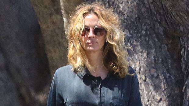 Julia Roberts - Julia Roberts, 52, Lets Her Natural Hair Blow In The Wind While Walking Her Dogs — Pic - hollywoodlife.com - city Malibu
