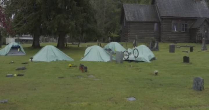 Vancouver Island cemetery becomes homeless camp amid COVID-19 concerns - globalnews.ca - county Island - city Vancouver, county Island