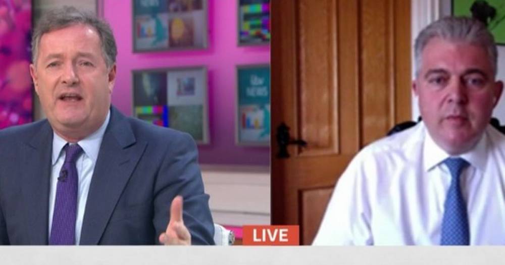 Piers Morgan - Brandon Lewis - Piers Morgan loses it with 'shameful' MP Brandon Lewis in 'car crash' GMB debate - dailystar.co.uk - Britain - county Lewis