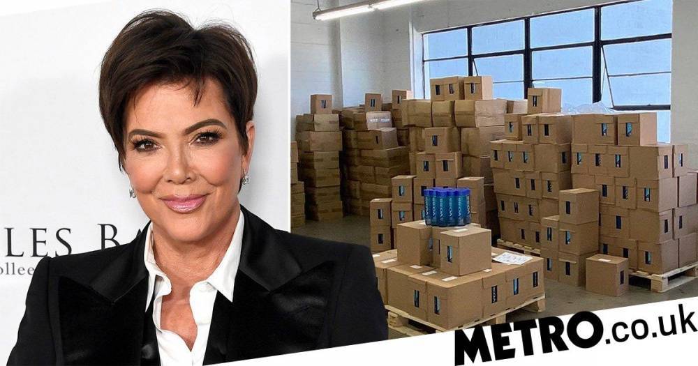 Kylie Jenner - Kris Jenner - Thaïs Aliabadi - Kris Jenner gives thousands of bottles of water to healthcare workers in Los Angeles amid coronavirus crisis - metro.co.uk - Los Angeles - city Los Angeles