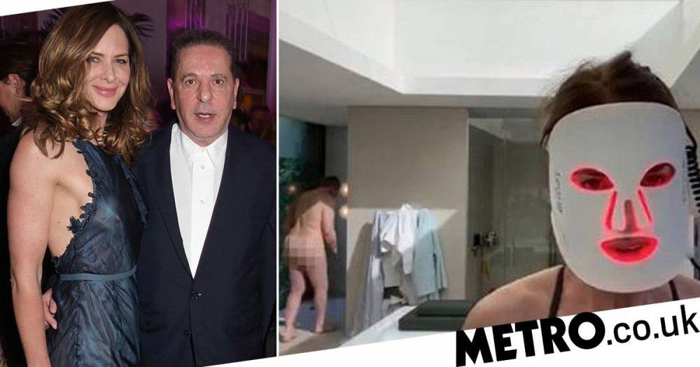 Trinny Woodall suffers working from home blunder as nude partner Charles Saatchi crashes live video - metro.co.uk