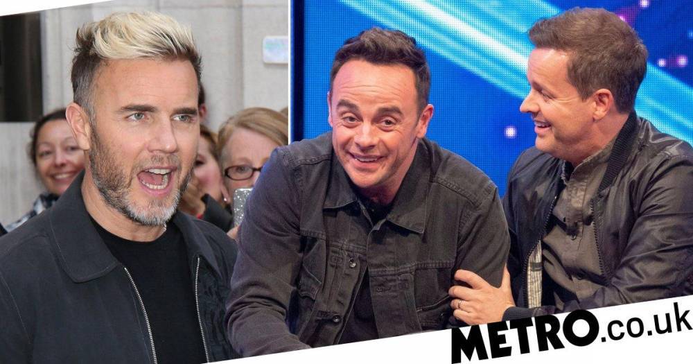 Gary Barlow - Declan Donnelly - Ant and Dec bring back PJ and Duncan to troll Gary Barlow for his bizarre upset over a ‘mic drop’ - metro.co.uk
