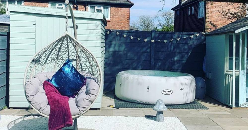 DIY fan revamps garden with B&M and Wilko buys – and installs bar and hot tub - dailystar.co.uk - Britain