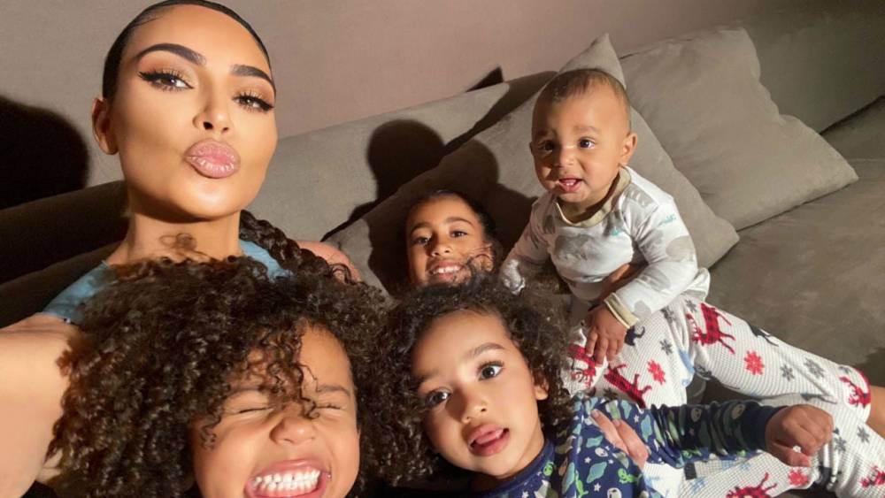 North West - Kim Kardashian Poses With Her Four Kids in Quarantine for At-Home 'Vogue' Spread: Pics - etonline.com - city Chicago