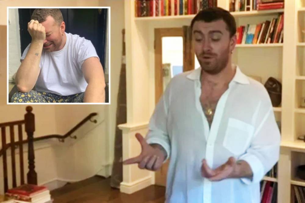 Sam Smith - Sam Smith performs on BBC’s Big Night In from £12m mansion after insisting their crying lockdown picture was ‘a joke’ - thesun.co.uk