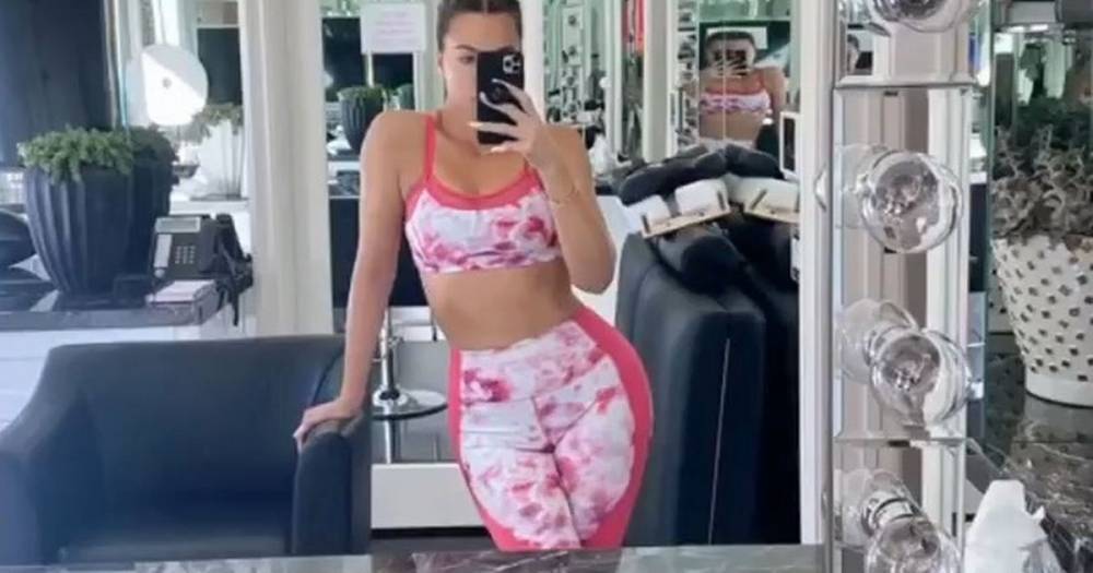 Khloe Kardashian - Tristan Thompson - Khloe Kardashian looks fantastic in gym gear after sharing sperm donor plans - mirror.co.uk