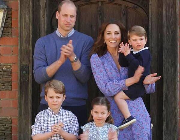 Kate Middleton - Watch Prince George, Princess Charlotte and Prince Louis Applaud Their Healthcare Heroes - eonline.com - Britain - Charlotte - county Prince George - city Charlotte - county Prince William