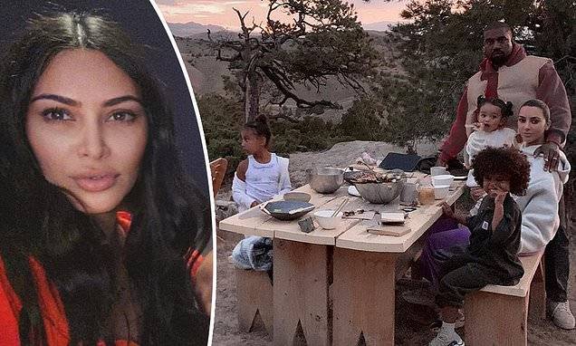 Kim Kardashian - Kanye West - Kanye West gave his wife Kim a 'break' by bringing their four kids to visit his two Wyoming ranches - dailymail.co.uk - city Chicago - state Wyoming - city Cody, state Wyoming