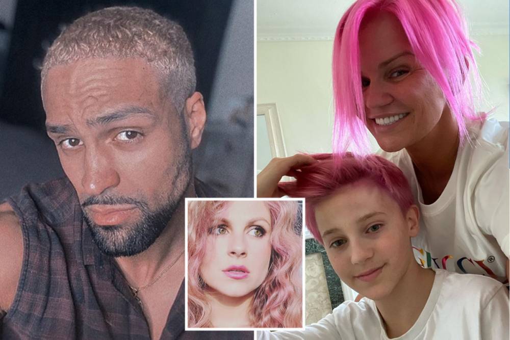 Ashley Banjo shows off pink hair after celebs bleach their locks in lockdown - thesun.co.uk