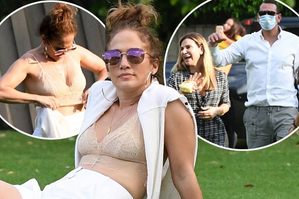 Cynthia Scurtis - Alexander Macqueen - JLo, 50, strips down to lace bra in front of ARod’s ex-wife while celebrating his daughter’s birthday - thesun.co.uk - county Miami