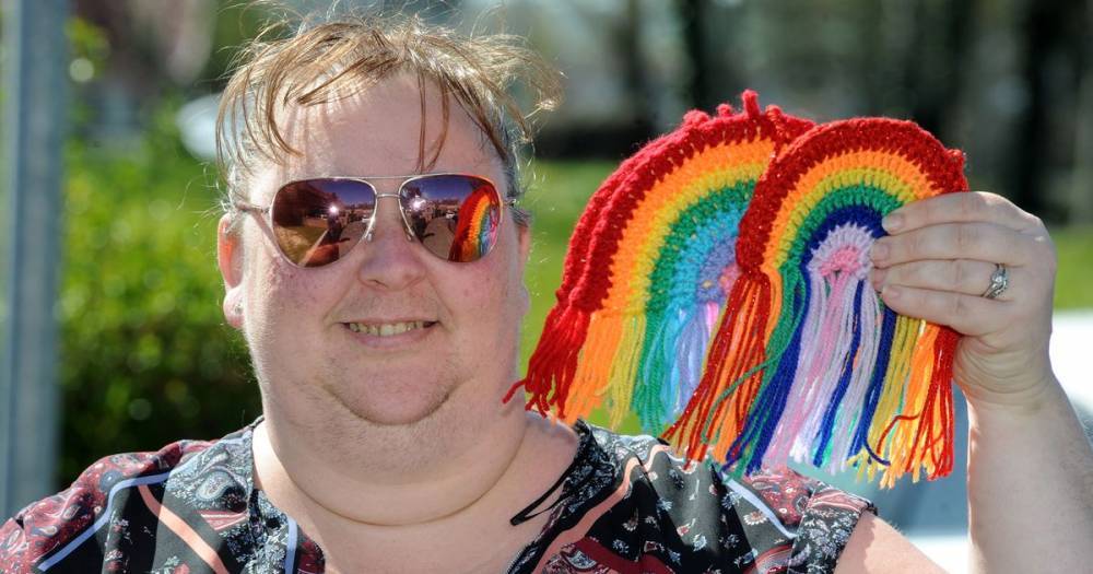 Big-hearted Dumfries residents selling rainbows to raise funds to buy gifts for key workers - dailyrecord.co.uk - city Santa