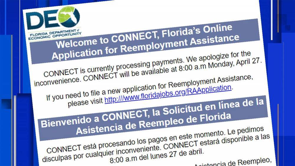 Florida’s backlogged unemployment website offline until Monday - clickorlando.com - state Florida