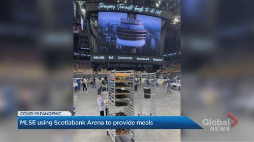 Idle Scotiabank Arena being used to make meals during coronavirus pandemic - globalnews.ca