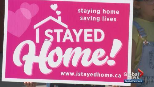 Calgary Cares: ‘I stayed home’ campaign sends a message while supporting a cause - globalnews.ca
