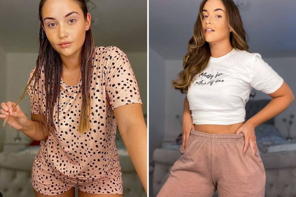 Jacqueline Jossa - Jacqueline Jossa shows off her weight loss in tiny pyjama shorts after investing in a home gym - thesun.co.uk