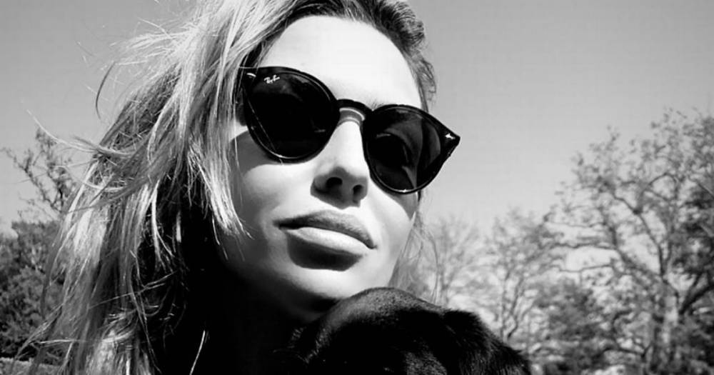 Abbey Clancy - Abbey Clancy thanks This Morning's TV vet for saving adorable puppy after emergency surgery - ok.co.uk