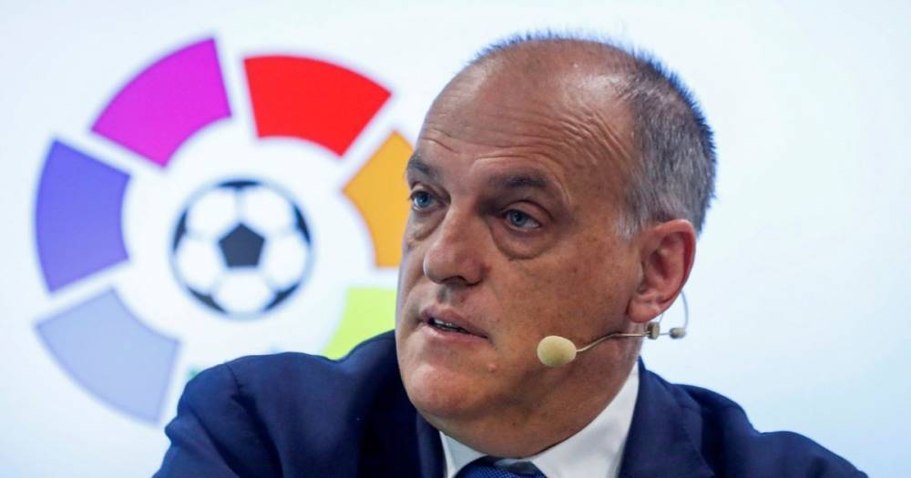 Javier Tebas - Coronavirus: La Liga chief threatens to dock points from clubs who refuse to play - mirror.co.uk - Spain - city Madrid, county Real - county Real