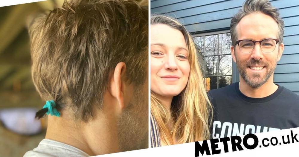 Ryan Reynolds - Blake Lively - ‘I dare you to forget this’: Blake Lively forces us to look at Ryan Reynolds’ hair in a teeny tiny ponytail - metro.co.uk