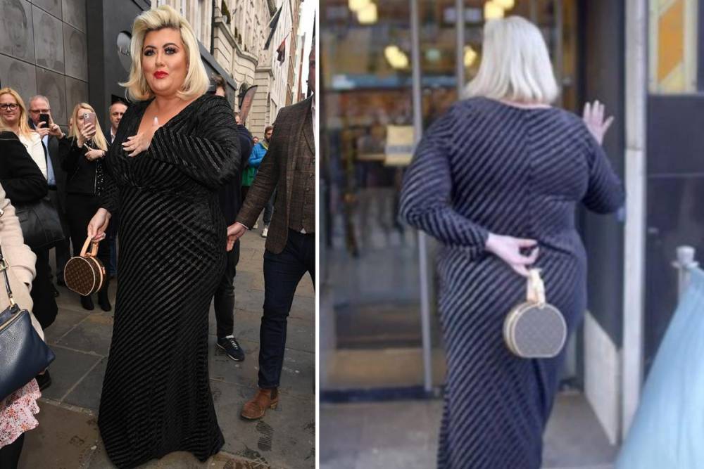 Gemma Collins - Louis Vuitton - Gemma Collins left red-faced as her dress splits open on the red carpet - thesun.co.uk