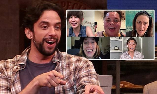 Sara Bareilles - Nick Cordero - Jessie Mueller - Nick Cordero's Waitress family belts his 2018 song Live Your Life to help with medical expenses - dailymail.co.uk