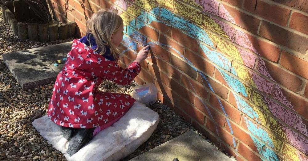 Girl, 5, heartbroken after landlord wants NHS rainbow tribute scrubbed off wall - dailystar.co.uk - Britain