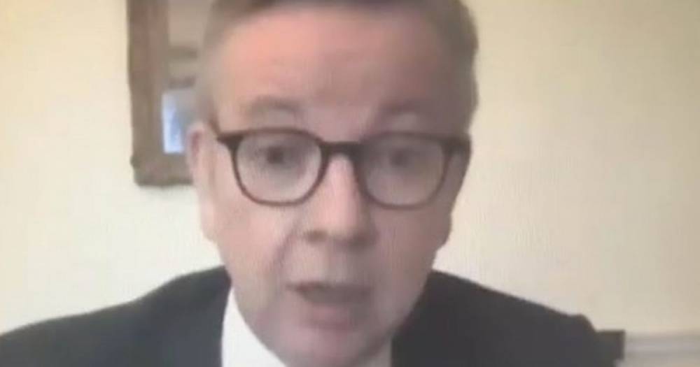 Michael Gove - 'Grumpy cat' interrupts Brexit talks by meowing over Michael Gove in funny clip - dailystar.co.uk - Britain - city Brussels