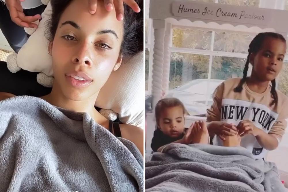 Marvin Humes - Rochelle Humes - Rochelle Humes bursts with pride as daughters treat her to ‘feel good pregnancy spa’ after morning sickness - thesun.co.uk
